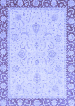 Abstract Blue Modern Rug, abs3662blu