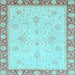 Square Machine Washable Abstract Light Blue Modern Rug, wshabs3662lblu