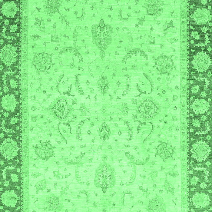 Machine Washable Abstract Emerald Green Modern Area Rugs, wshabs3662emgrn
