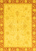 Abstract Yellow Modern Rug, abs3662yw