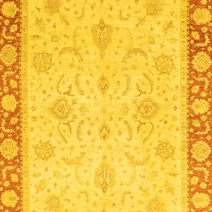 Machine Washable Abstract Yellow Modern Rug, wshabs3662yw