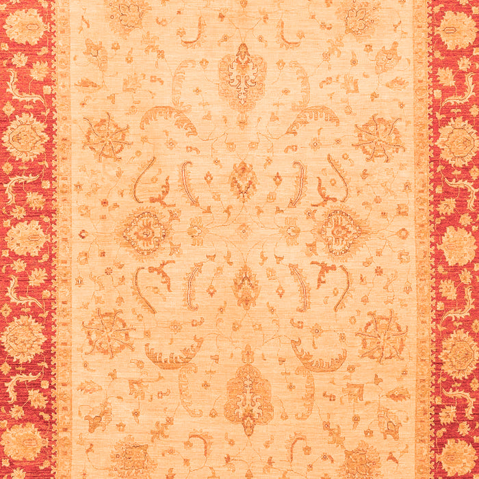 Machine Washable Abstract Orange Modern Area Rugs, wshabs3662org