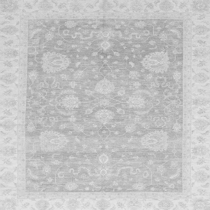 Square Oriental Gray Traditional Rug, abs3663gry