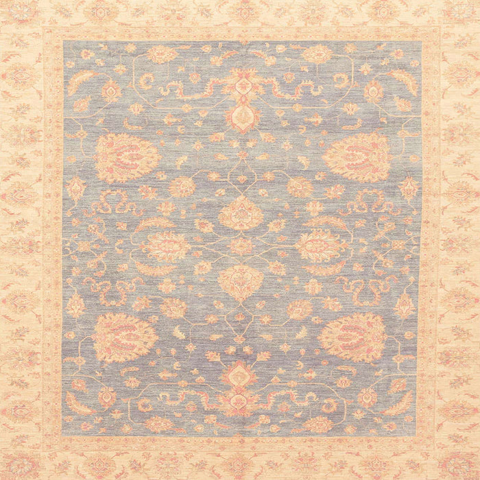 Square Abstract Brown Oriental Rug, abs3663