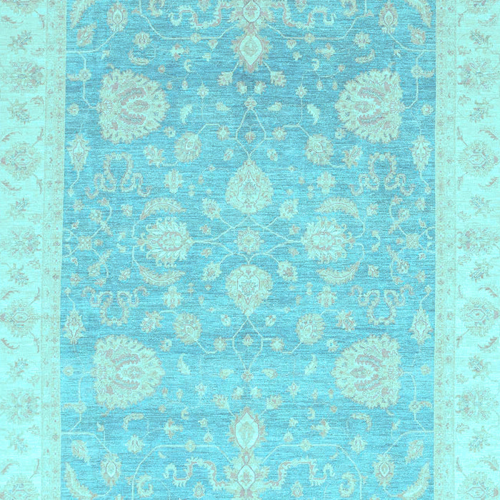 Machine Washable Oriental Light Blue Traditional Rug, wshabs3663lblu