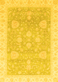 Oriental Yellow Traditional Rug, abs3663yw