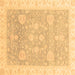 Square Oriental Brown Traditional Rug, abs3663brn