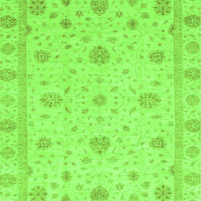 Machine Washable Oriental Green Traditional Area Rugs, wshabs3664grn