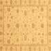 Square Machine Washable Oriental Brown Traditional Rug, wshabs3664brn