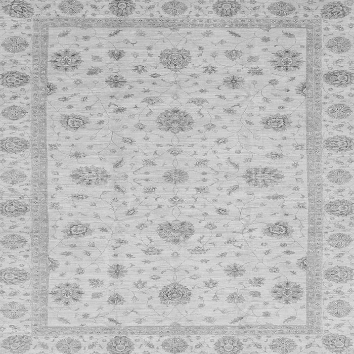Square Oriental Gray Traditional Rug, abs3664gry