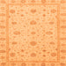 Square Oriental Orange Traditional Rug, abs3664org