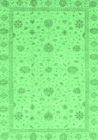 Oriental Emerald Green Traditional Rug, abs3664emgrn