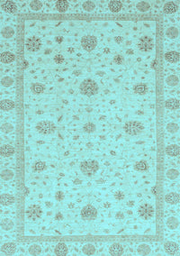 Oriental Light Blue Traditional Rug, abs3664lblu