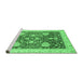 Sideview of Machine Washable Oriental Emerald Green Traditional Area Rugs, wshabs3665emgrn