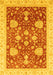 Oriental Yellow Traditional Rug, abs3665yw