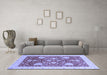 Machine Washable Oriental Blue Traditional Rug in a Living Room, wshabs3665blu