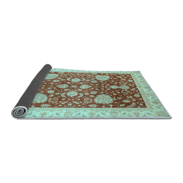 Sideview of Oriental Light Blue Traditional Rug, abs3665lblu