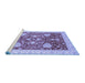 Sideview of Machine Washable Oriental Blue Traditional Rug, wshabs3665blu