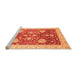 Sideview of Machine Washable Oriental Orange Traditional Area Rugs, wshabs3665org