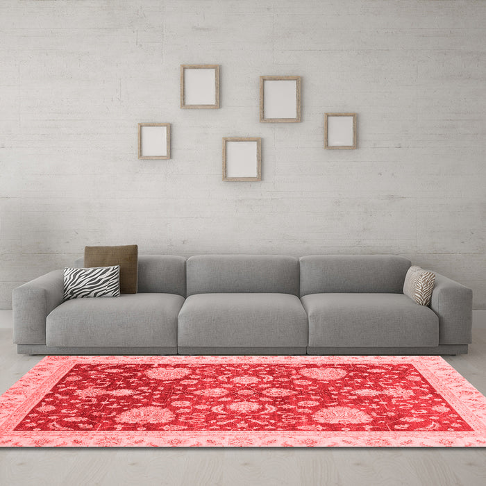 Traditional Red Washable Rugs