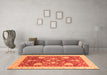 Machine Washable Oriental Orange Traditional Area Rugs in a Living Room, wshabs3665org