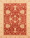 Abstract Scarlet Red Oriental Rug, abs3665