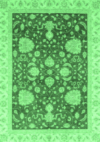 Oriental Emerald Green Traditional Rug, abs3665emgrn