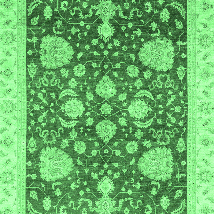Oriental Emerald Green Traditional Rug, abs3665emgrn