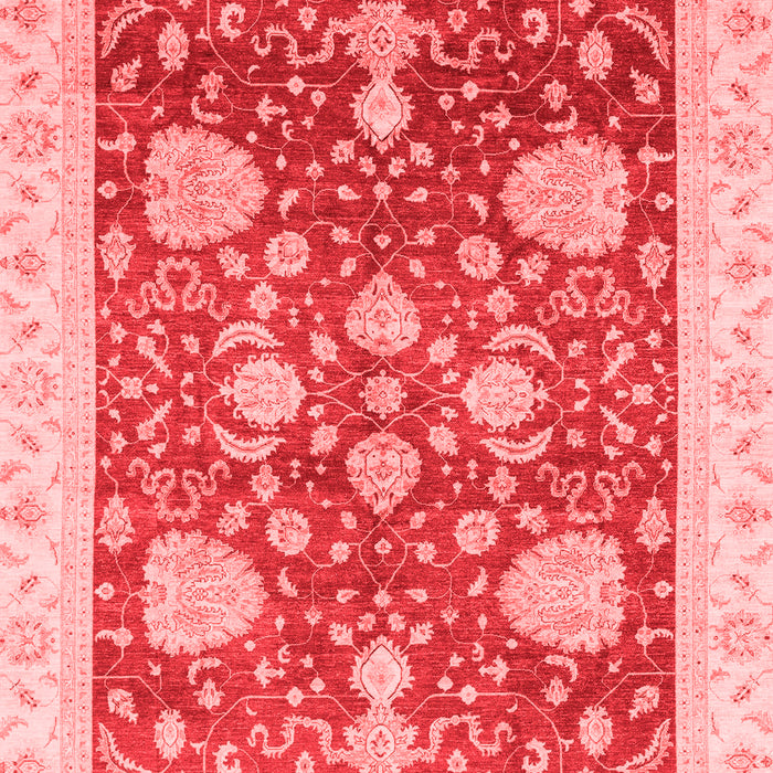 Machine Washable Oriental Red Traditional Rug, wshabs3665red