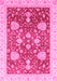 Machine Washable Oriental Pink Traditional Rug, wshabs3665pnk