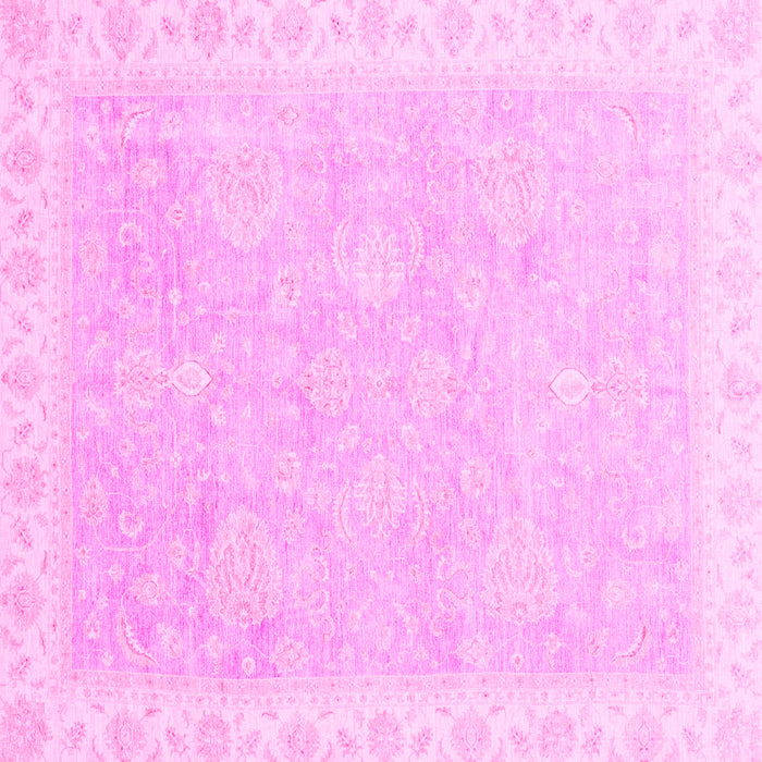 Square Oriental Pink Traditional Rug, abs3666pnk