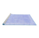 Sideview of Machine Washable Oriental Blue Traditional Rug, wshabs3666blu