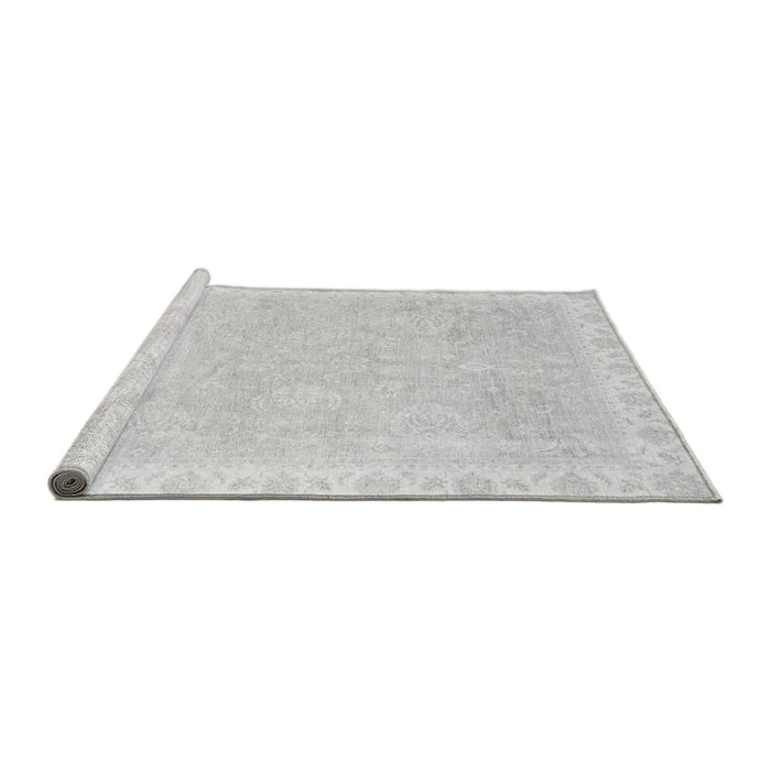Sideview of Machine Washable Oriental Gray Traditional Rug, wshabs3666gry