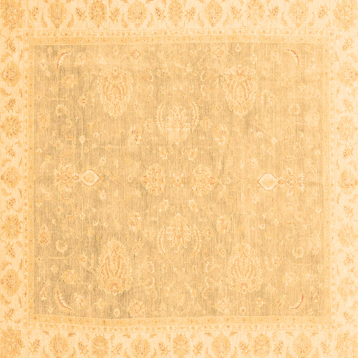 Square Machine Washable Oriental Brown Traditional Rug, wshabs3666brn