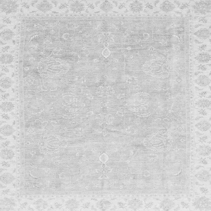 Square Machine Washable Oriental Gray Traditional Rug, wshabs3666gry