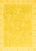 Oriental Yellow Traditional Rug, abs3666yw