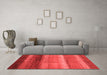 Modern Red Washable Rugs