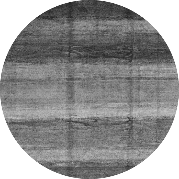 Round Machine Washable Abstract Gray Modern Rug, wshabs3667gry
