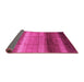 Sideview of Abstract Pink Modern Rug, abs3667pnk