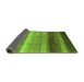 Sideview of Abstract Green Modern Rug, abs3667grn