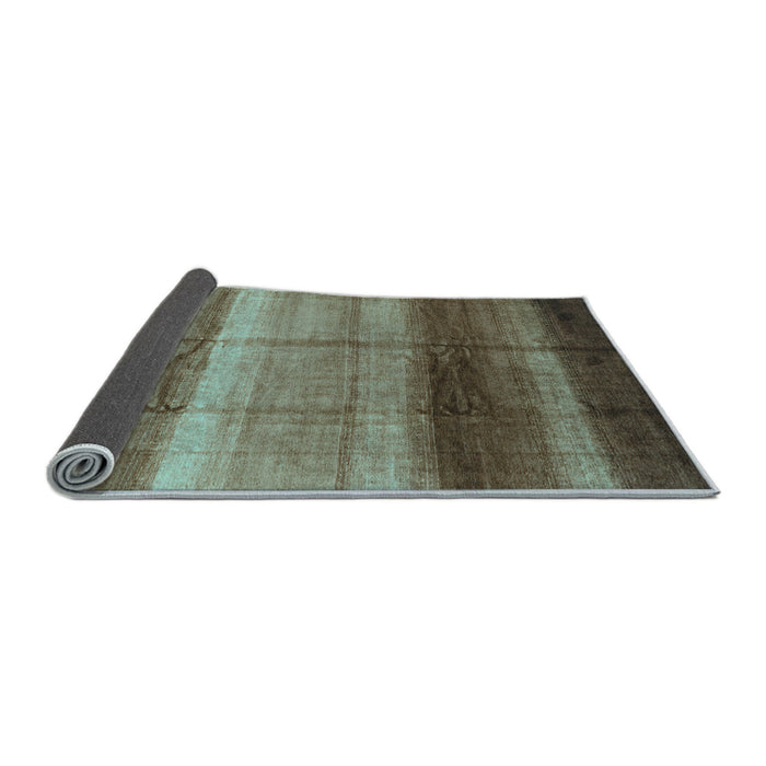Sideview of Abstract Light Blue Modern Rug, abs3667lblu