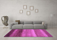 Machine Washable Abstract Purple Modern Rug, wshabs3667pur