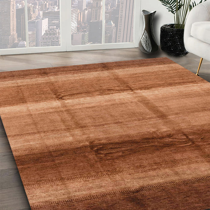 Machine Washable Abstract Orange Rug in a Family Room, wshabs3667