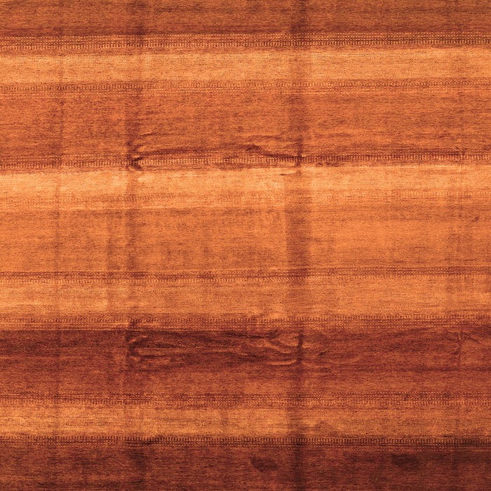 Square Abstract Orange Modern Rug, abs3667org