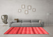 Modern Red Washable Rugs