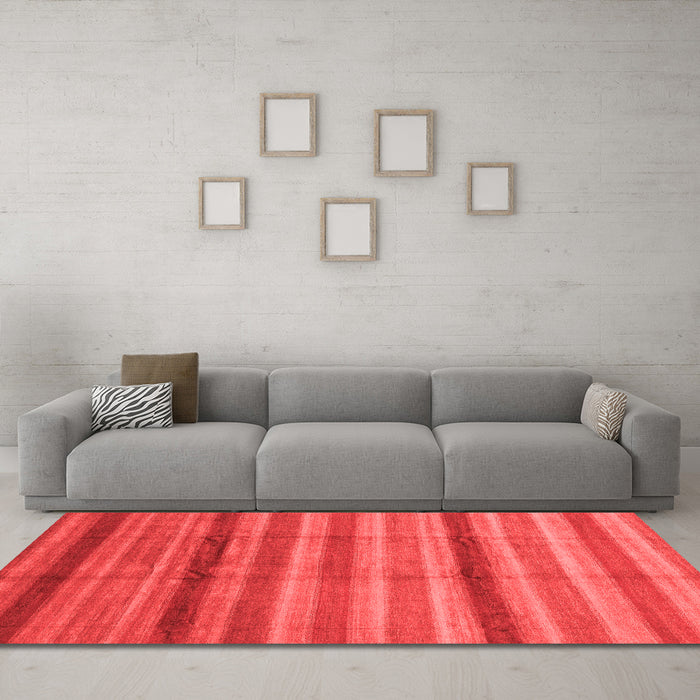 Modern Red Washable Rugs