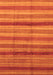 Machine Washable Abstract Orange Modern Area Rugs, wshabs3668org