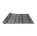 Sideview of Abstract Gray Modern Rug, abs3668gry