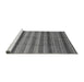 Sideview of Machine Washable Abstract Gray Modern Rug, wshabs3668gry