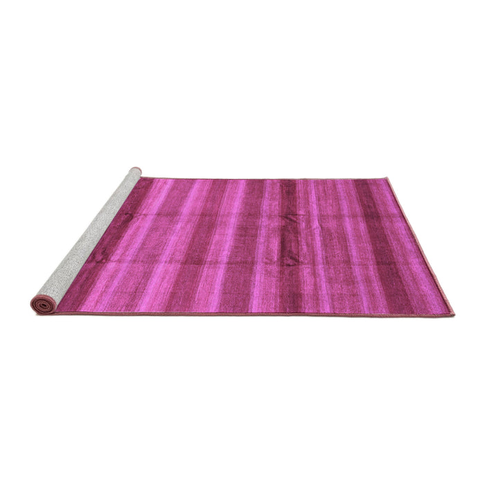 Sideview of Machine Washable Abstract Purple Modern Area Rugs, wshabs3668pur